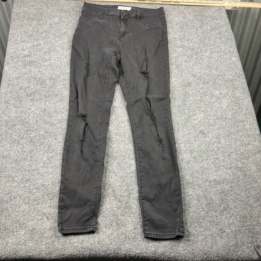 Pac Sun Womens Ankle Jegging distressed black size 28